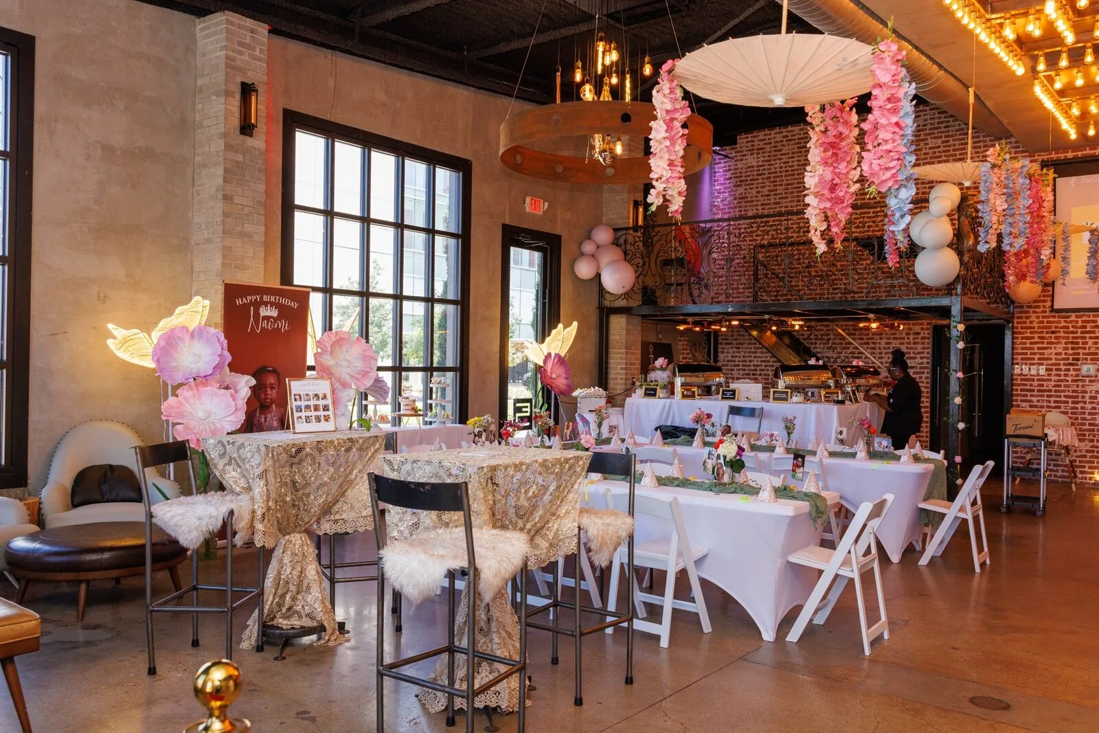 Decorated birthday celebration